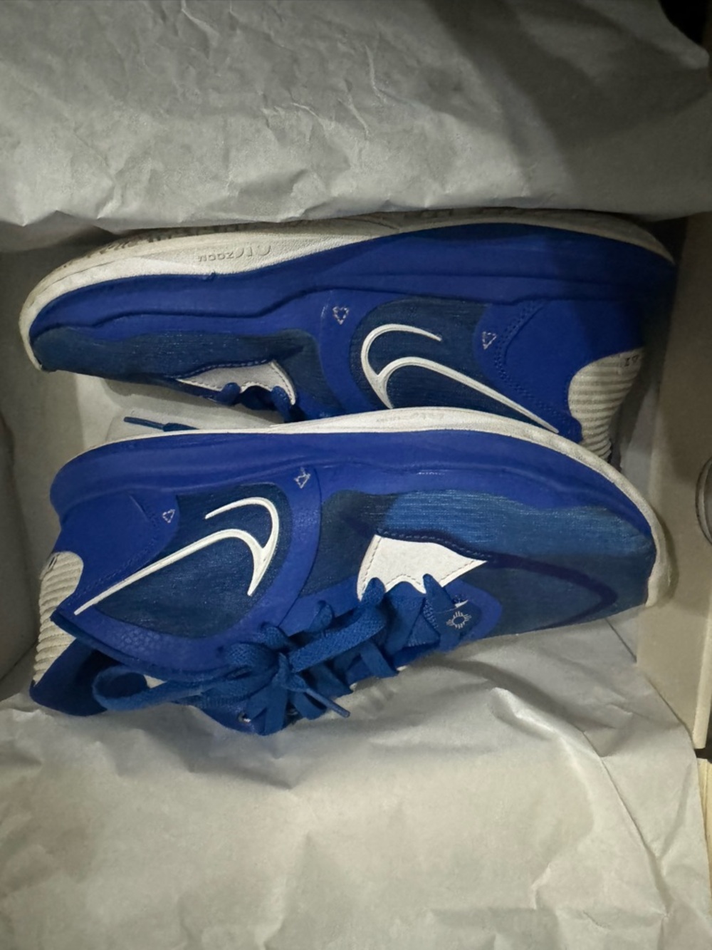 Nike Kyrie Blue and White Low-Top Sneakers